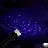 Lumière intérieure de toit de voiture, éclairage LED d'ambiance, projecteur laser étoilé, lumières ambiantes, kit de décoration automobile USB, éclairage de plafond étoilé