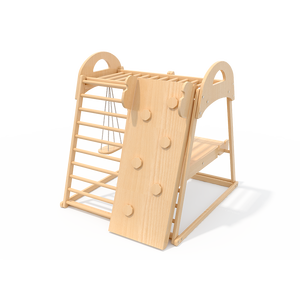Jouet en forme <span class=keywords><strong>de</strong></span> Triangle d'escalade pour enfant, cadre d'escalade, arc, échelle en bois, jeu pour les petits - Product Image 1