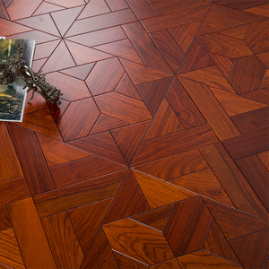 AVANTIMORA Parqué de Madera Multicapa Padauk T&G de 15mm 18mm, Grado AB, Resistente al Fuego, Certificado CE, de Instalación Rápida, para Villas - Product Image 1
