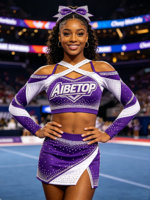 Uniformes de cheerleading de compétition, vêtements d'équipe personnalisés, costumes de cheerleading de qualité supérieure, fournisseur d'usine