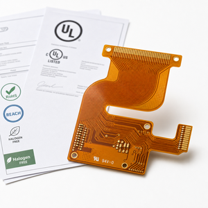 Circuito Impreso FPC Certificado, Libre de Retardantes 94V-0, Cumple con RoHS y REACH, FPC Personalizado de Fábrica, Certificado FPC 94v-0, FPC Retardante - Product Image 3