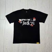 T-shirt graphique surdimensionné personnalisé pour hommes, streetwear Y2K vintage, tee-shirt en coton, vêtements de mode, fournisseur en gros OEM