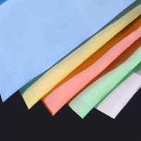 Porte-documents en plastique transparent A4 avec logo personnalisé imprimable, fermeture à bouton, sac de rangement pour documents pour l'école et le bureau