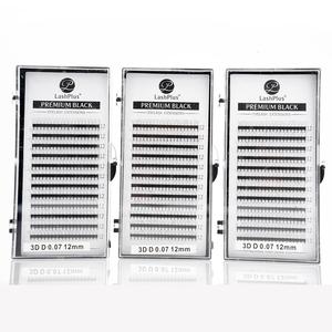 Natural rápida de pestañas 3d <span class=keywords><strong>4d</strong></span> 5d 6d calor unida Premade volumen Fans ruso volumen pestañas etiqueta privada con embalaje - Product Image 1