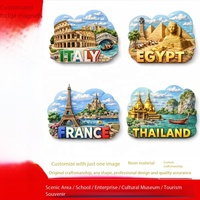 Aimant de réfrigérateur 3D vintage en résine, motif itinérant d'Italie, souvenir de voyage, cadeau d'anniversaire, de Noël, de la Saint-Valentin, de Thanksgiving, vente en gros