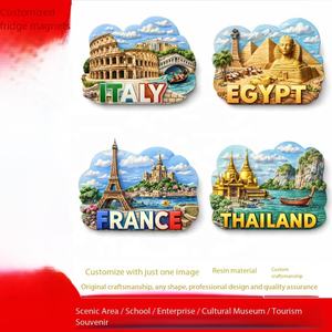 Aimant de réfrigérateur 3D vintage en résine, motif itinérant d'Italie, souvenir de voyage, cadeau d'anniversaire, de Noël, de <span class=keywords><strong>la</strong></span> Saint-Valentin, de Thanksgiving, vente en gros - Product Image 4