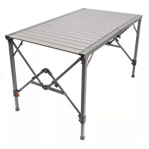 Mesa Plegable de Aluminio APT119 Ligera y Resistente para Jardín, Picnic, Barbacoa, Playa, Camping y Exteriores - Product Image 1