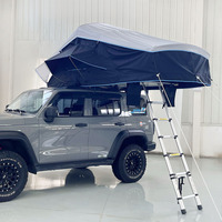 Vente en gros Tente à toit souple pliable pour voiture quatre saisons 2-3 personnes avec échelle pour camping en plein air personnalisé