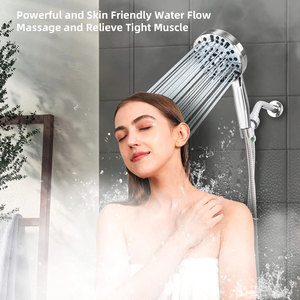 Cross-Border American Style Eco-Friendly Filter Pressurized Triple <b>Spray</b> Adjustable Gear Hand Shower Head <b>Set</b> for Shower Room - Product Image 5