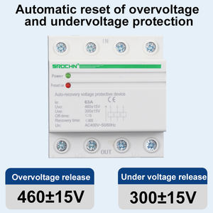 AC 400V 63A Dreiphasiger Schaltspannungsregler Automatischer Reset Überspannungsschutz PC-Material 97% Effizienz 50/60Hz - Product Image 3