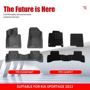 Tapetes de Coche 3D de TPE de Alta Calidad a Prueba de Polvo, Alfombrillas Impermeables y Antideslizantes para <span class=keywords><strong>KIA</strong></span> <span class=keywords><strong>Sportage</strong></span> <span class=keywords><strong>2022</strong></span> - Product Image 2