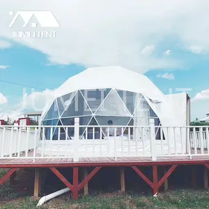 JUMEI Dome kamp tente çatı çelik yapı şeffaf Igloo