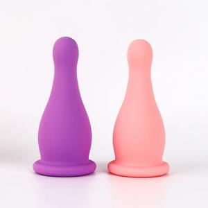 Jars de massage à ventouses en silicone anti-<span class=keywords><strong>cellulite</strong></span>, ventouses de massage faciales, ventouses de levage du visage et du cou, raclage de la peau, gua sha anti-rides - Product Image 5