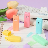 Lot de surligneurs et marqueurs indélébiles en forme d'ours – Papeterie de qualité supérieure pour marquage et gribouillage – Cadeau pour enfants
