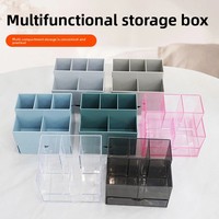 Caja Organizadora de Acrílico DOOSO para Uñas, con Cajón, a Prueba de Polvo, para Esmaltes, Exhibidor de Cosméticos para Técnicos de Salón