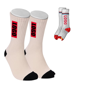 Custom Free Design Personalised Athletic Sports <b>Socks</b> Made Your Own Logo Workout Men <b>High</b> Quality Wholesale - Product Image 2