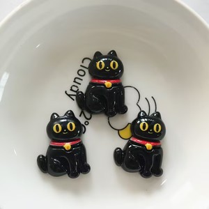 Breloques en résine fantômes et chauves-souris de dessin animé, fournitures DIY d'Halloween pour pinces à cheveux en <span class=keywords><strong>colle</strong></span> crème - Product Image 3