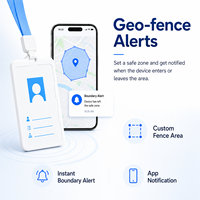 Mini Localizador GPS GLONASS 2G WiFi para Tarjetas de Identificación, Botón de Llamada SOS, Geolocalización, Alarma, Resistente al Agua, Control por Aplicación para PC y Android
