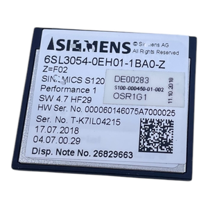1 buah Kartu CompactFlash SINAMICS S120 6SL3054-0EH01-1BA0-Z Baru Asli untuk Penggunaan Industri - Product Image 3