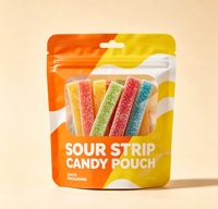Pochette Doypack personnalisée avec fermeture éclair pour snacks et grains de café, en PE, recyclable, résistante à l'humidité, impression numérique, logo personnalisé