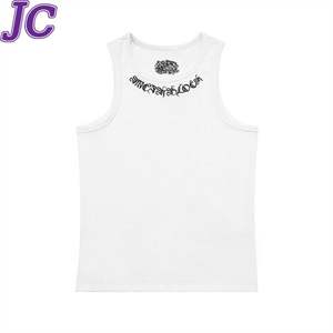 Débardeur de fitness <span class=keywords><strong>sans</strong></span> manches pour homme, texture côtelée, 380g, broderie gothique, gilet personnalisé avec logo, pour vêtements de sport et t-shirts de gym - Product Image 1