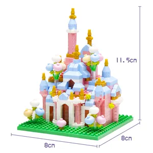 2024 New Products LHCX DIY Mini Block High Quality Yi Run Princess Castle Building Blocks Sets For Children Toys