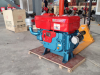 Nouveau 18HP-42HP monocylindre 20HP-22HP puissance 15kw refroidi à l'eau 4 temps Diesel moteur marin bateaux machines pompe à roulement