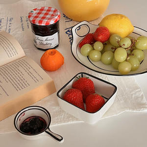 Vente directe d'usine, bols et plats <span class=keywords><strong>manga</strong></span> peints à la main au Japon, ensemble de vaisselle, bols à soupe irréguliers faits à la main - Product Image 5