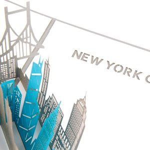 Tarjetas Pop-up 3D <span class=keywords><strong>de</strong></span> la Ciudad <span class=keywords><strong>de</strong></span> <span class=keywords><strong>Nueva</strong></span> <span class=keywords><strong>York</strong></span> con Diseño <span class=keywords><strong>de</strong></span> Monumentos Emblemáticos, Recuerdo <span class=keywords><strong>de</strong></span> Viaje, Regalo <span class=keywords><strong>de</strong></span> Graduación o Aniversario, Tarjeta Kirigami con Nota - Product Image 3