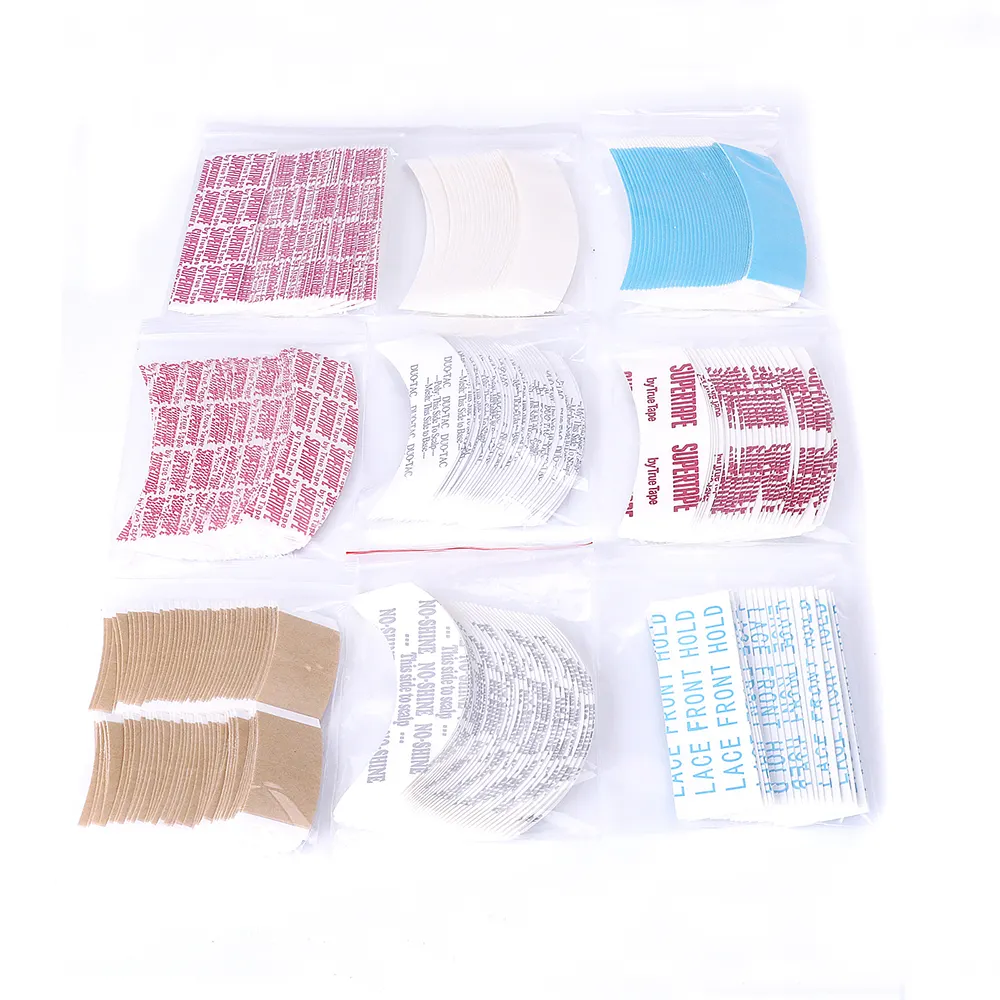 Factory Price Double Sided transparent invisible strong Tape For Toupee hair Extensions Wig Tape lace front tape