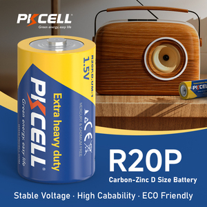 Pkcell siêu <span class=keywords><strong>Heavy</strong></span> <span class=keywords><strong>Duty</strong></span> Pin r20p D Kích thước Carbon kẽm 1.5V khô di động cho đèn pin - Product Image 3