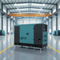 Groupe électrogène diesel super silencieux Hengfha 60 kVA 50 kW, triphasé, insonorisé, moteur Ricardo, ATS, usage industriel
