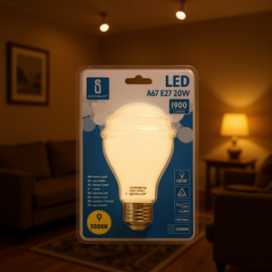 Lampadina LED A67 E27 20W 3000K Luce Calda 1900 Lumen Durata 25000H - Product Image 3