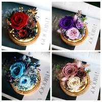 Roses pour toujours fleur préservée en verre éternelle vraie Rose idées éternelles saint valentin cadeau de fête des mères