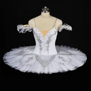 Robe de <span class=keywords><strong>tutu</strong></span> de ballet rose pour filles, costume de danse de princesse féerique pour enfants, jupe en <span class=keywords><strong>tulle</strong></span> à dentelle pour spectacle sur scène, <span class=keywords><strong>tutu</strong></span> de récital - Product Image 3