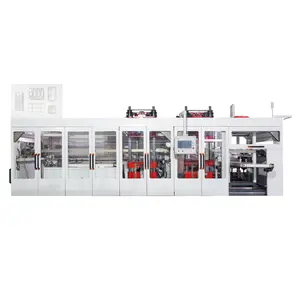 Plastic PS PET PP Sheet High Speed Manual PLC Thermoforming Machine