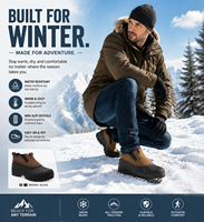 Bottes d'hiver imperméables et isolées pour hommes, idéales pour la randonnée et la chasse en extérieur - 100% personnalisables OEM/ODM