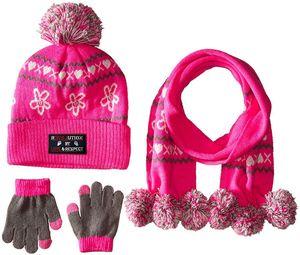 Usine directe Logo personnalisé <span class=keywords><strong>laine</strong></span> et ensemble hiver bonnet écharpe gants ensembles pour Offre Spéciale - Product Image 3