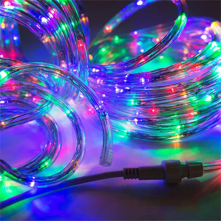 Árbol de Navidad Led tira de luz 100M Rgb Color 110V220V decoración impermeable cinta Flexible Led cuerda de luz