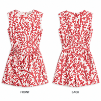 Robe Courte Décontractée Sans Manches pour Femme, Imprimée, Coupe Évasée, avec Ceinture à Nouer, Taille Haute, Ample, Idéale pour l'Été et les Vacances à la Plage