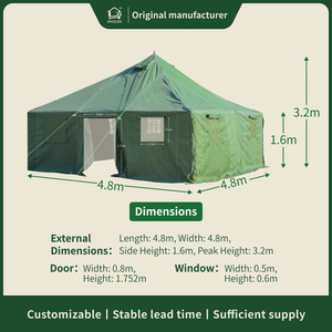 Tenda da Campo Invernale in Tela Impermeabile per 10 Persone, Resistente, per Esterni - Product Image 2