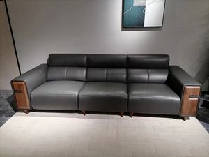 3 مقاعد على الطراز الحديث ، كرسي جلد يدوي ، قماش مستلق للمسرح ، أثاث عربي كلاسيكي - Product Image 2