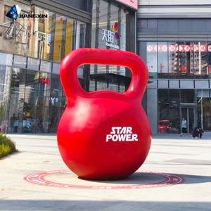 Bollitore scultura-bollitore gigante in fibra di vetro per Shopping Plaza e quartieri commerciali (installazione di arte moderna) - Product Image 2