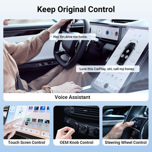 Adaptateur Carplay sans fil et adaptateur sans fil Android Auto et Androidauto 2 en 1 USB C Car Play Converter AI Box <span class=keywords><strong>Tor</strong></span> Toyota - Product Image 4