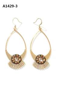 Trendy mode <span class=keywords><strong>2026</strong></span> nieuw design Miyuki dames oorhangers, 18K verguld, geschikt voor feesten en bruiloften - Product Image 4