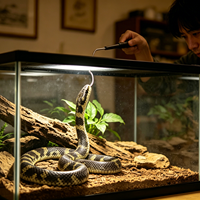 OEM ODM pris en charge, crochet rétractable pour serpents, outil de soin des reptiles en acier inoxydable personnalisable