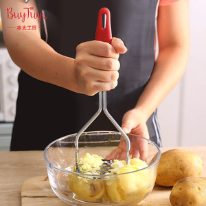 Triturador de Patatas BuyTuyi de Acero Inoxidable, Herramienta Manual de Cocina para Triturar Patatas, Batatas y Ajos - Product Image 1