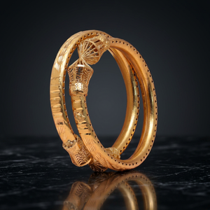 Dye Gold Plated Kada <b>Bangles</b>, Fashion <b>Bangles</b> Jewelry, Luxury <b>Bangles</b>, Brass Custom Gold <b>Bangles</b> Gold Filled Jewelry Oro Joyeria - Product Image 6