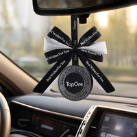 Diffuseur de parfum suspendu de luxe personnalisé avec logo, rechargeable, en alliage de zinc, à évaporation naturelle, pour voiture, vente en gros