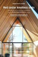 Bestseller Kanadische Western Red Cedar für den Heimgebrauch V-Nut Wandverkleidung Kiefernholz-Paneele für Wände